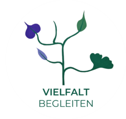 vielfalt begleiten logo rund weißer hintergrund