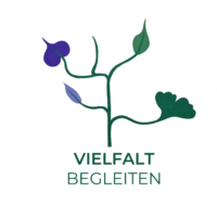 vielfalt begleiten logo rund weißer hintergrund